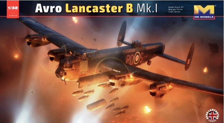 01E010 HK Models Самолет Avro Lancaster B MK.1 1/32