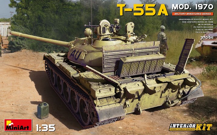 37094 MiniArt Танк Т-55А 1970 г с интерьером 1/35