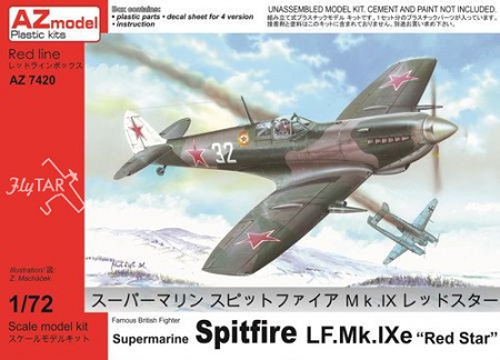 7420 AZmodel Spitfire LF.Mk.IXe "Red Star" 1/72