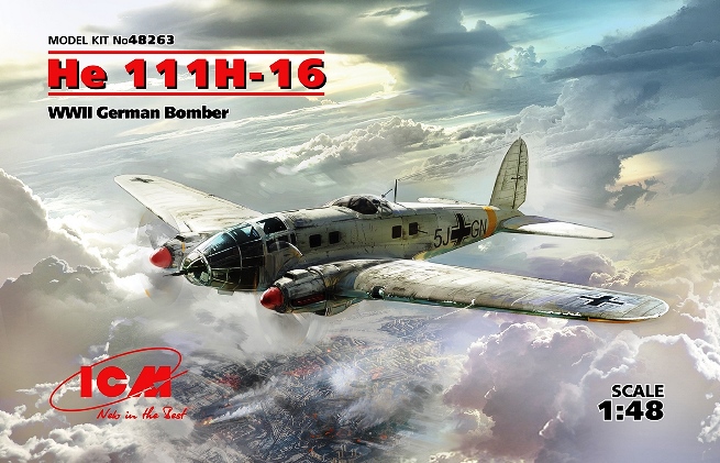 48263 ICM Германский бомбардировщик He 111H-16 1/48