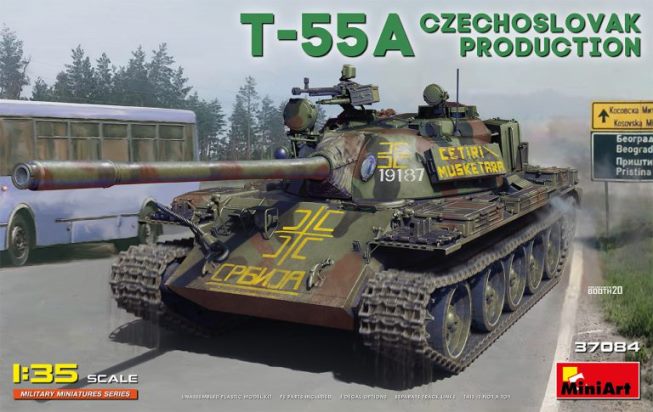 37084 MiniArt Танк T-55A чехословацкого производства 1/35