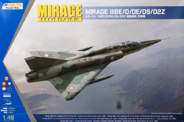 K48054 Kinetic Истребитель Mirage IIID/DS  1/48