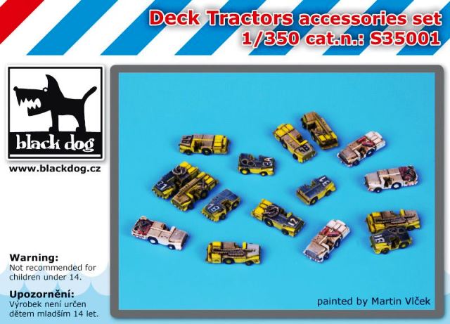 S35001 Black Dog Набор аксессуаров из смолы Deck Tractors 1/350