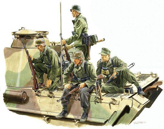 6156 Dragon Германские солдаты Panzer Riders (Lorraine 1944) Масштаб 1/35