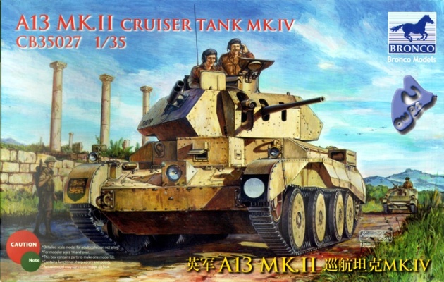 Сборная модель Bronco 1/35  A13 Mk. I Cruiser Tank Mk. IV 