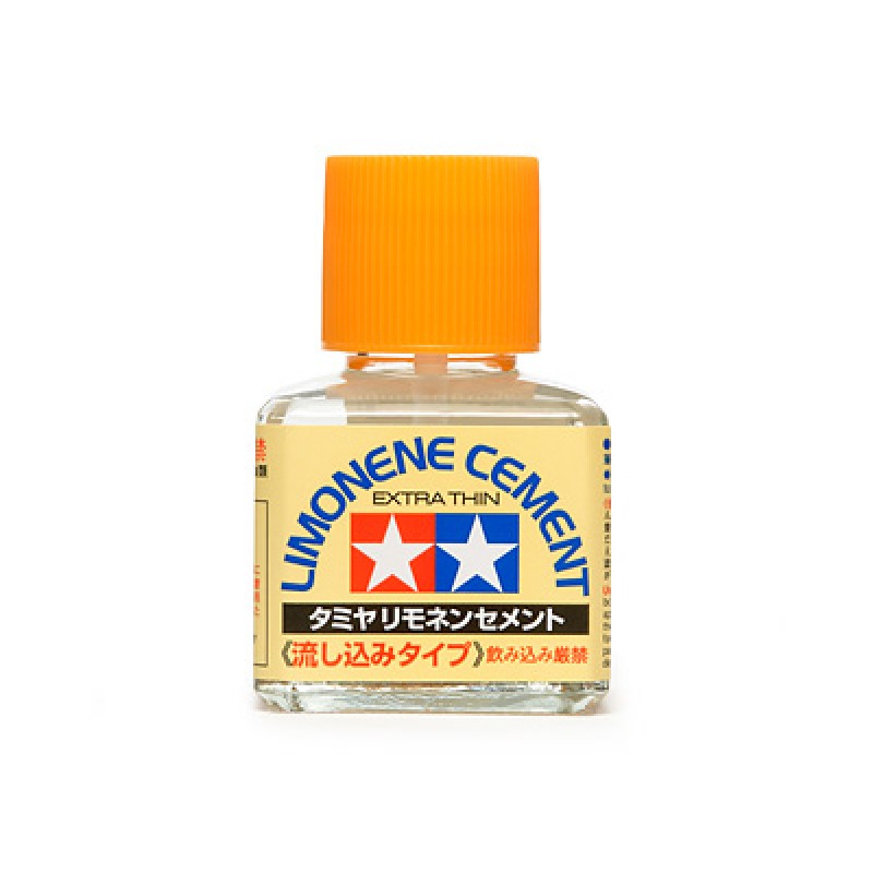 87134 Tamiya Клей Lemonene (Extra Thin Cement) - сверхтекучий клей с запахом лимона 40мл