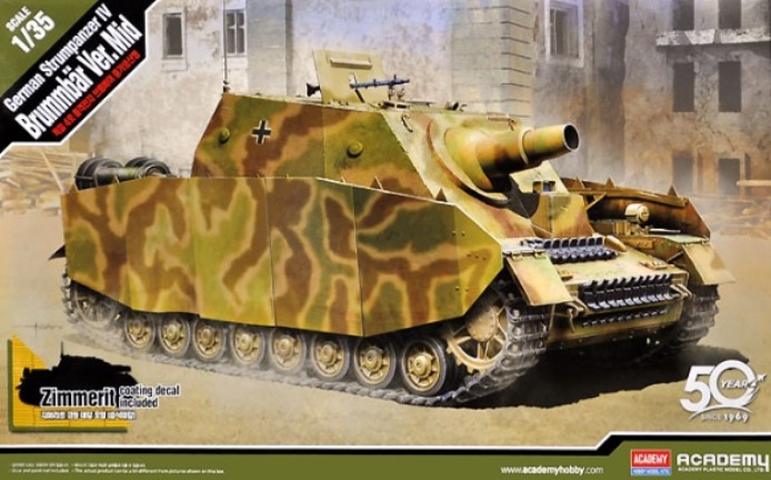 13525 Academy Самоходная мортира Sturmpanzer IV "Brummbar" 1/35