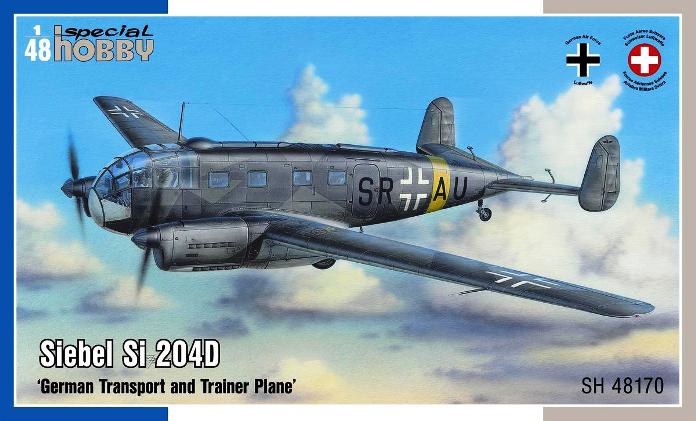 48170 Special Hobby Самолет Siebel Si 204D "German Transport and Trainer Plane" 1/48