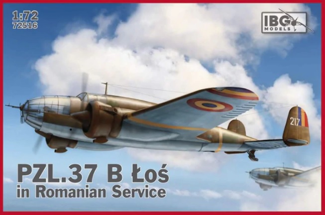72516 IBG Models PZL. 37 Łoś B II in Romanian Service  1/72