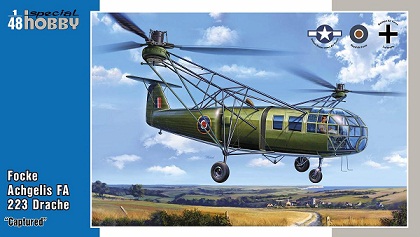 48201 Special Hobby Вертолёт Focke Achgelis FA 223 Drache ‘Captured’ 1/48