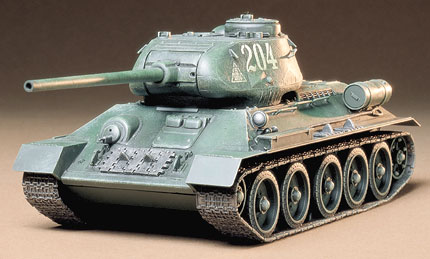 Сборная модель 35138 Tamiya Советский танк Т34/85 с 85мм пушкой (модификация 1944г)