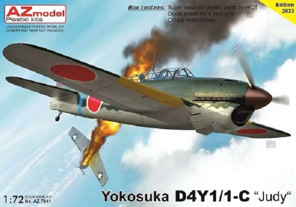 7841 AZmodel Японский самолет Yokosuka D4Y1/1-C „Judy“ 1/72