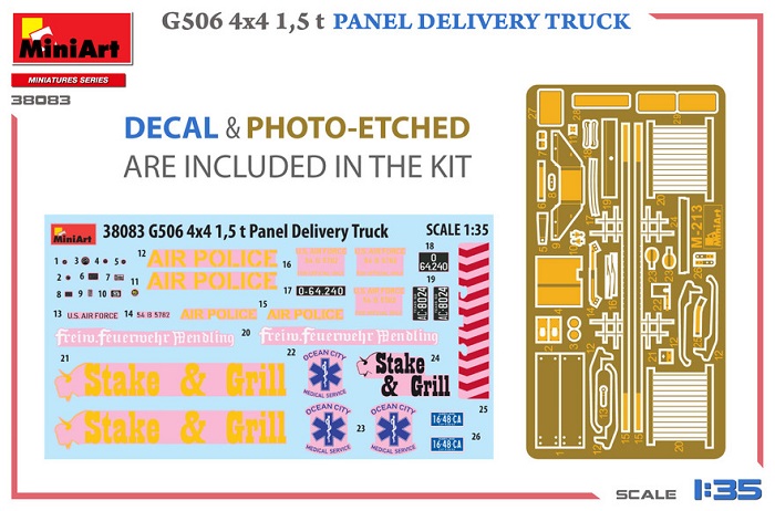 38083 MiniArt G506 4x4 1.5t Panel Delivery Truck 1/35