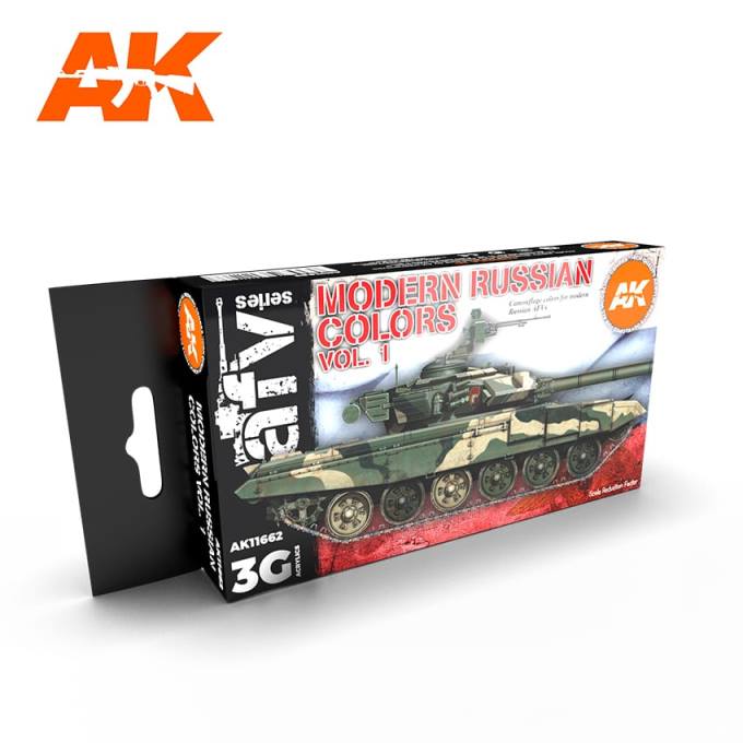 AK11662 AK Interactive Набор красок 3G камуфляж российской современной БТТ №1 ( 6 красок)
