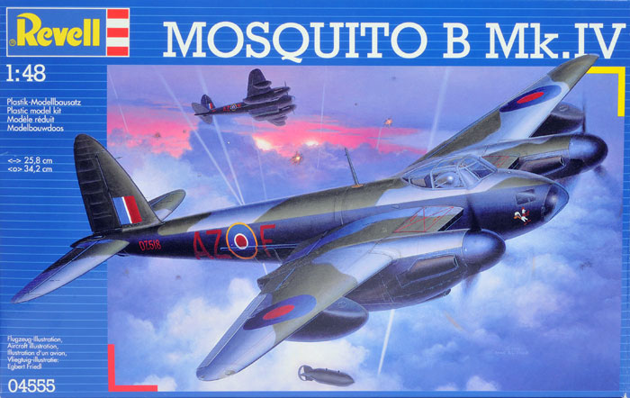Сборная модель 04555 Revell Бомбардировщик Mosquito Mk.IV Bomber 