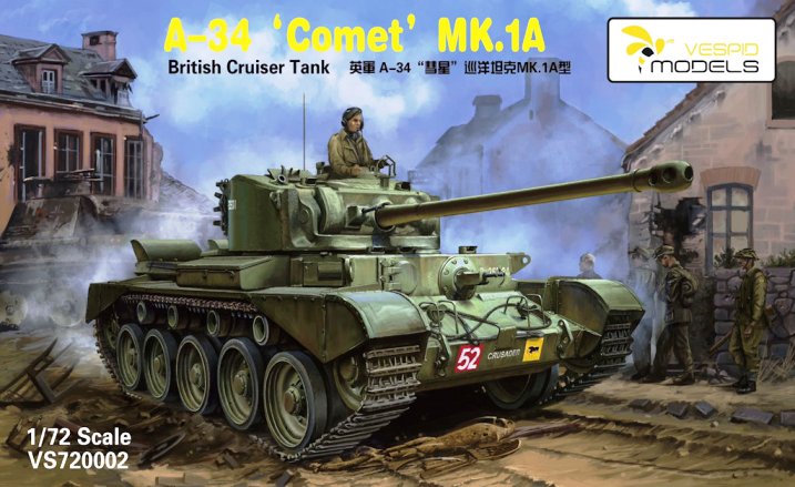 VS720002 Vespid Models Английский танк A-34 Comet Mk.1A 1/72
