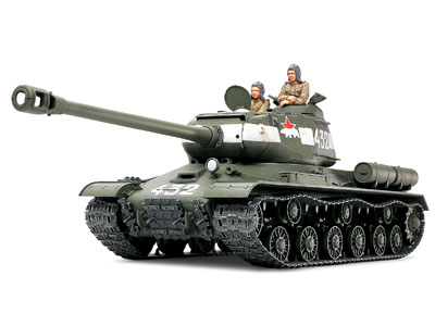 Сборная модель  35289 Tamiya Советский тяжелый танк ИС-2 (1944г), 2 фигуры, наборные и резиновые траки  