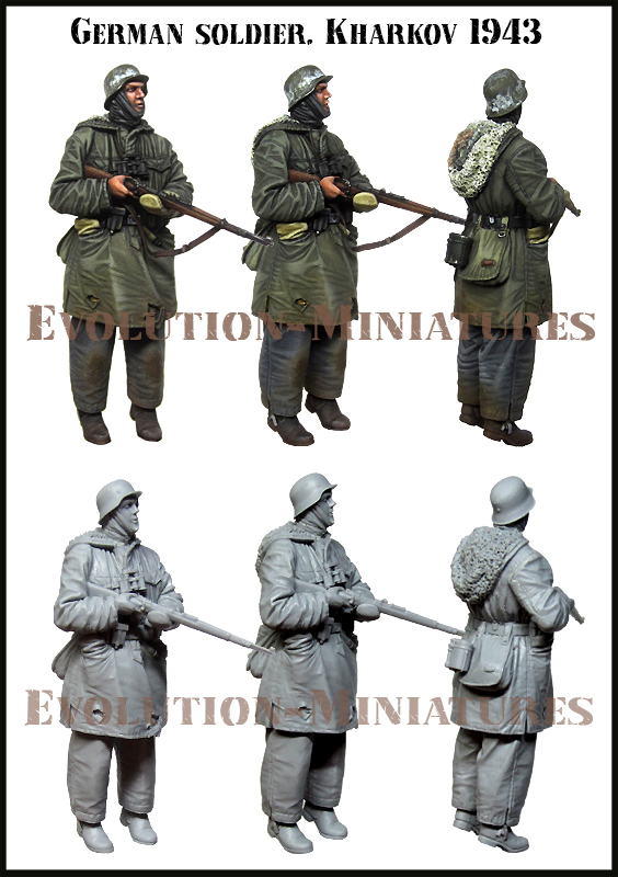 EM35222 Evolution Miniatures Германский солдат, Харьков 1943г. 1/35