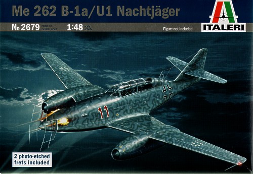  Сборная модель 2679 Italeri Самолёт Me 262 B-1a/U1 Nachtjager 