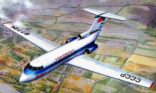 Сборная модель 72101 Mars Models Пассажирский самолет Як-40 