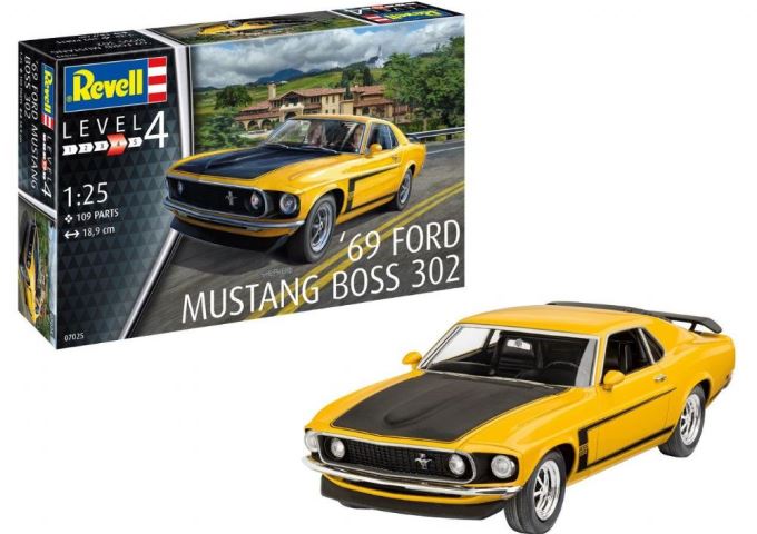 07025 Revell Автомобиль 1969 Boss 302 Mustang 1/25