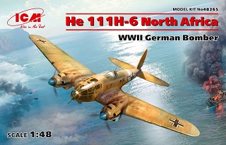 48265 ICM Германский бомбардировщик He 111H-6 North Africa 1/48