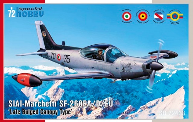 72433 Special Hobby Самолет SIAI-Marchetti SF-260EA/D/EU "Late Bulged Canopy Type" 1/72