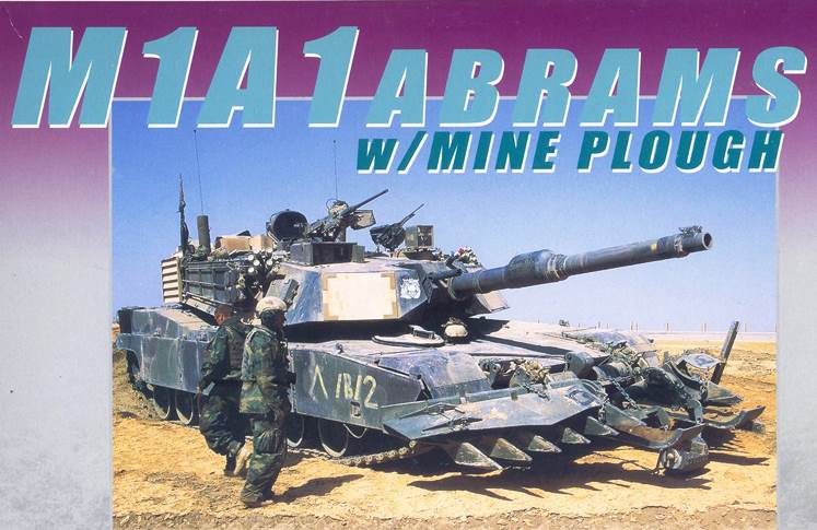 7213 Dragon M1A1 Abrams w/Mine Plough 1/72