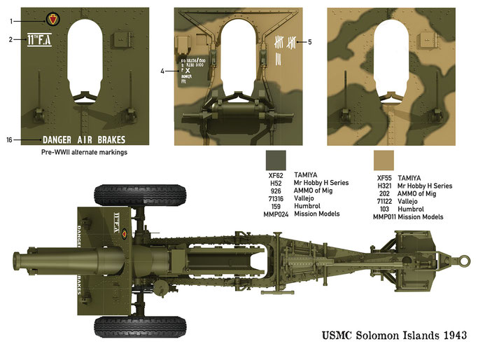 DW35023 Das Werk Гаубица 155mm Howitzer M1918 1/35