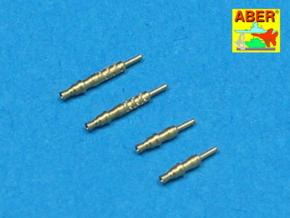 A48003 Aber Set of 4 barrels tips for German 7,92 mm MG 17 aircraft machine guns 1/48