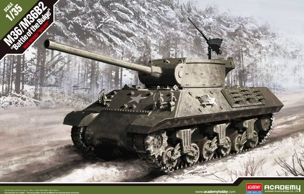 Сборная модель 13501 Academy Танк M36/M36B2 "Battle of the Bulge" Масштаб 