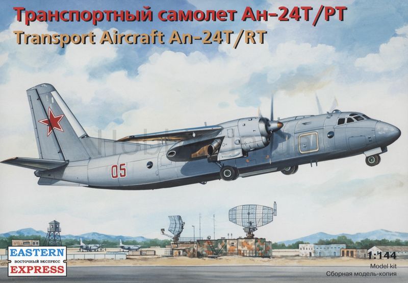 Сборная модель 14468 Восточный Экспресс Транспортный самолет Ан-24Т/РТ 