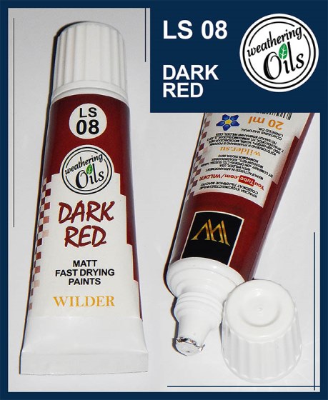 HDF-LS-08 Wilder Краска масляная темно-красная 20мл