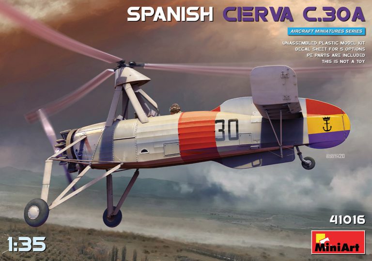 41016 MiniArt Испанский автожир CIERVA C.30A 1/35