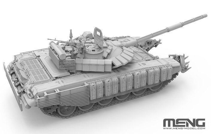 TS-053 MENG Model Танк Т-72Б3М с минным тралом КМТ-8 1/35