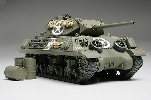 Сборная модель 32519 Tamiya Американский танк M10 в наборе металлическая, грунтованная рама  