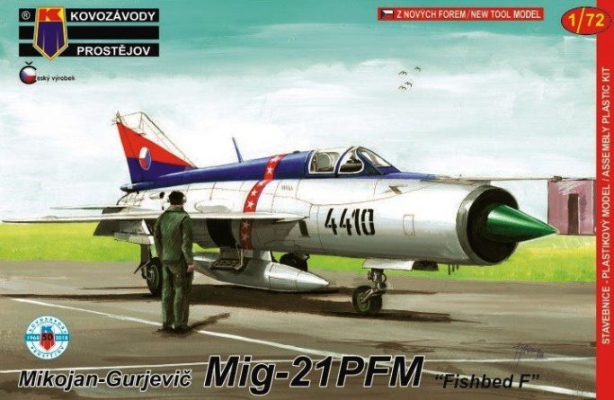 0122 Kovozavody Prostejov Самолёт MiG-21PFM „Fishbed F“ 1/72