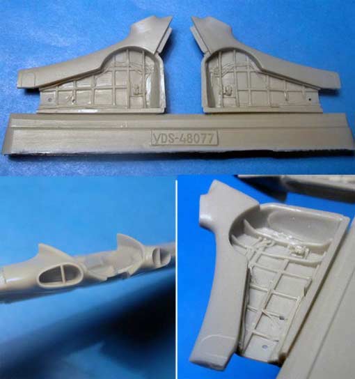 VDS48077 Vector Як-3 ниши шасси 1/48