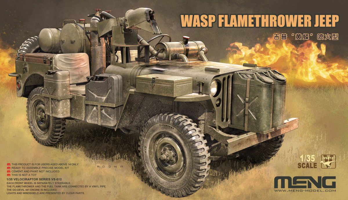 VS-012 Meng Model Армейский джип WASP Flamethrower 1/35