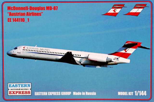  Сборная модель 144110_1 Восточный экспресс Самолет MD-87 Austrian 1/144