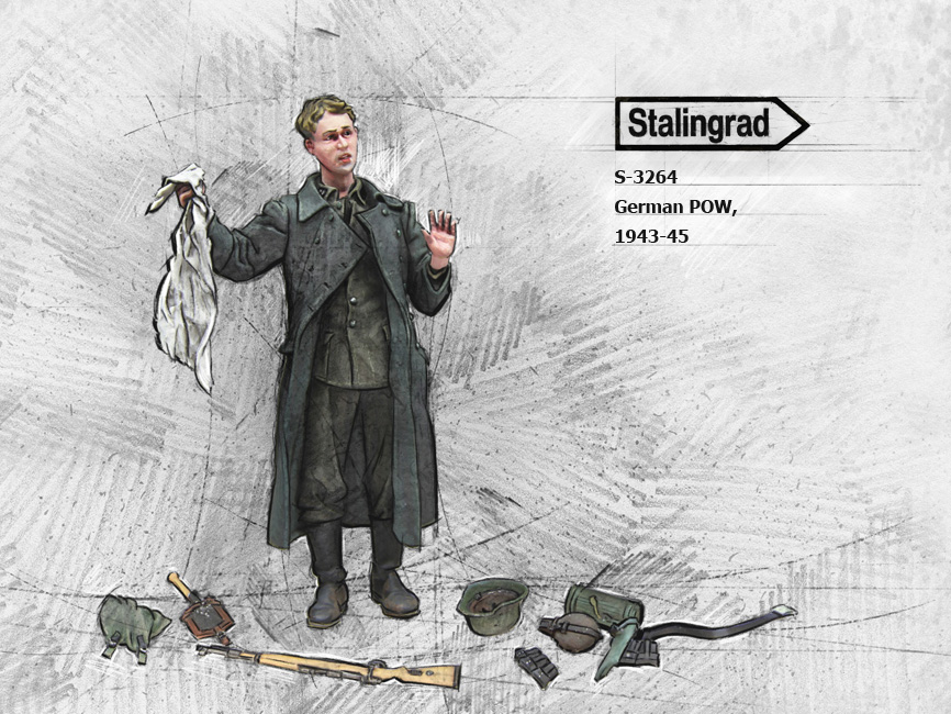 3264 Stalingrad Немецкий военнопленный 1944-45 1/35