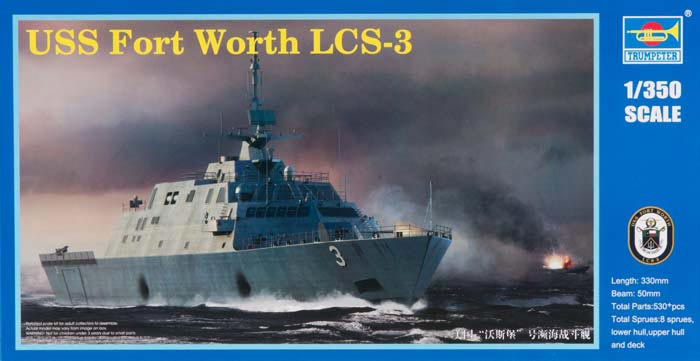 04553 Trumpeter Американский боевой корабль LCS-3 Fort Worth Масштаб 1/350