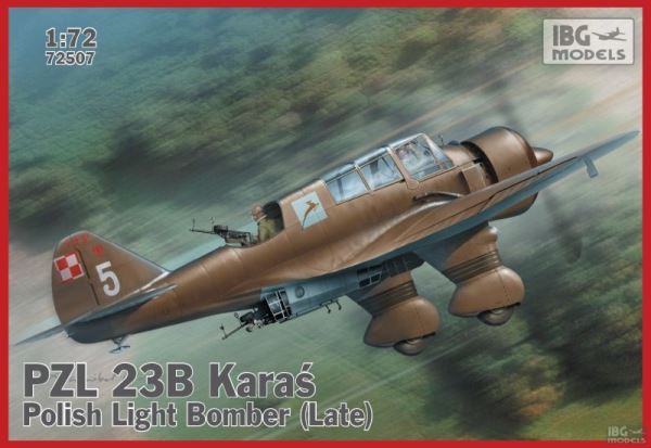 Сборная модель 72507 IBG Models PZL 23B KARAS Polish Light Bomber Late  