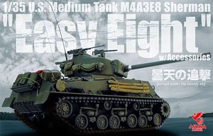Сборная модель 35-030 Asuka Model Танк M4A3E8 Sherman Easy Eight w/Accessories Parts  