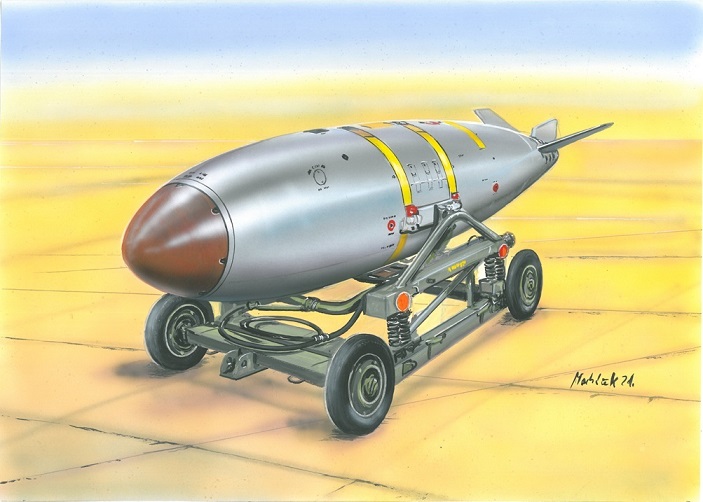 72127 Valom Бомба  Mark 7 nuclear bomb Масштаб 1/72