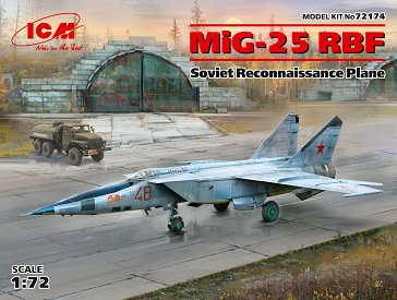 72174 ICM Советский самолёт разведчик МиГ-25РБФ 1/72