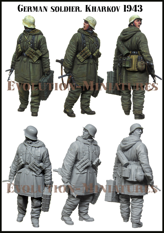 EM35206 Evolution Miniatures Германский солдат (Харьков 1943) Масштаб 1/35