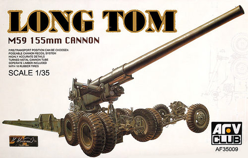 Сборная  35009 AFV-Club LONG TOM M59 155mm CANNON 