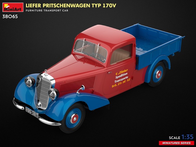38065 MiniArt Автомобиль Liefer Pritschenwagen Typ 170V 1/35