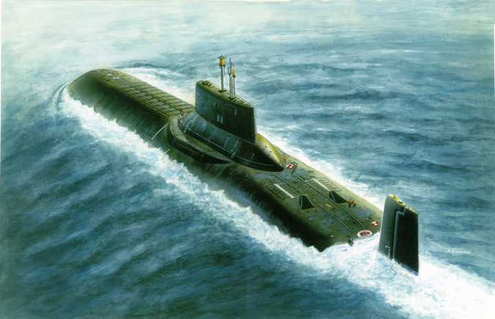 170067 Моделист Подводный ракетный крейсер "Тайфун" Масштаб 1/700